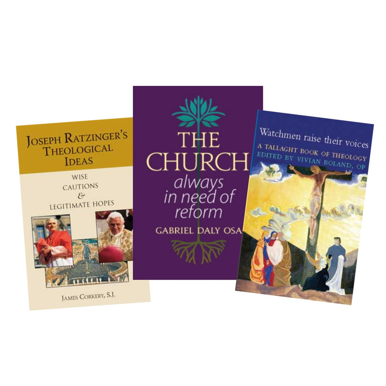 Books on theology including the most recent book The Church Always in Need of Refomr by Gabriel Daly OSA